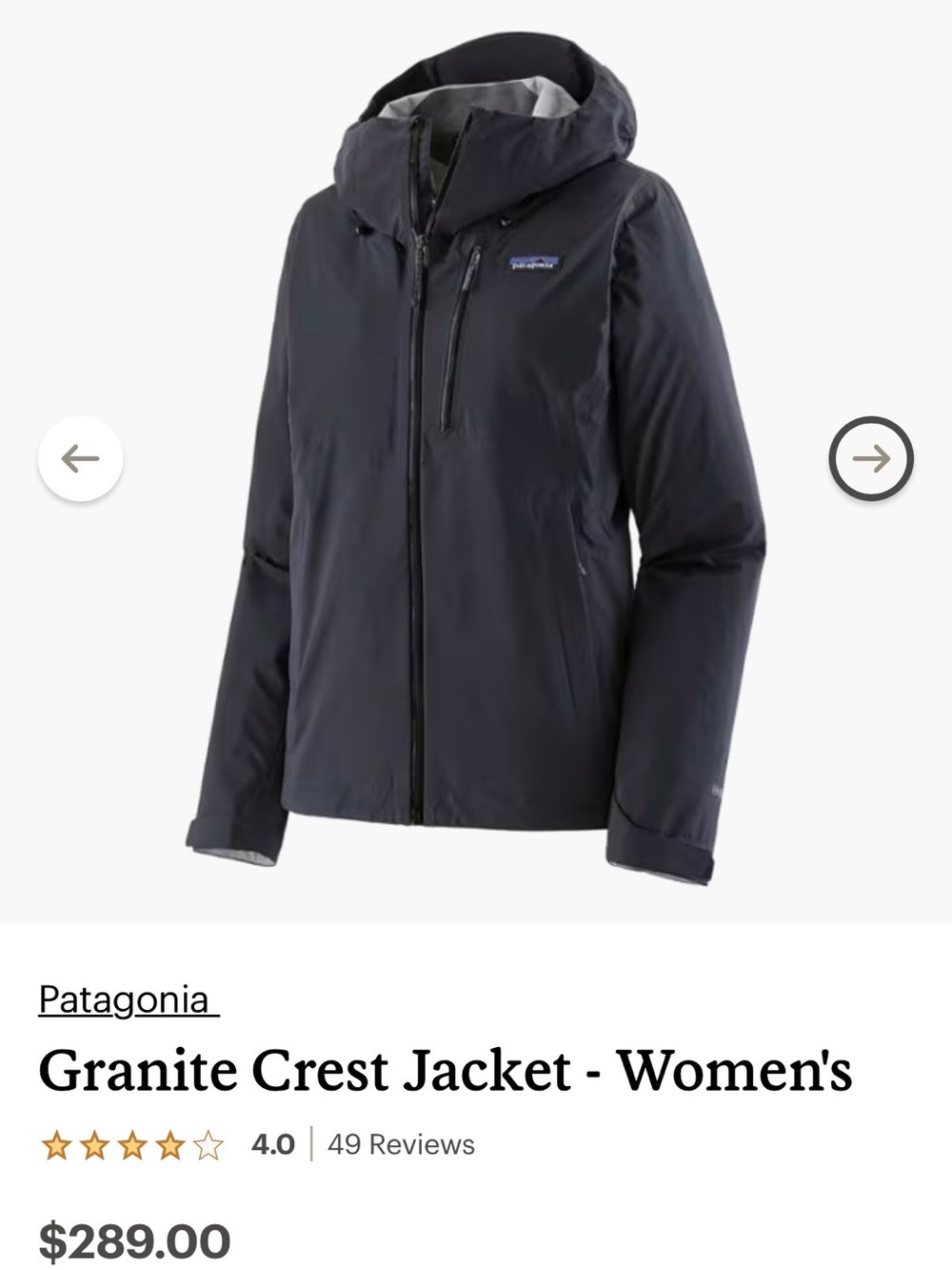 Patagonia Granite Crest Jacket (Gortex)